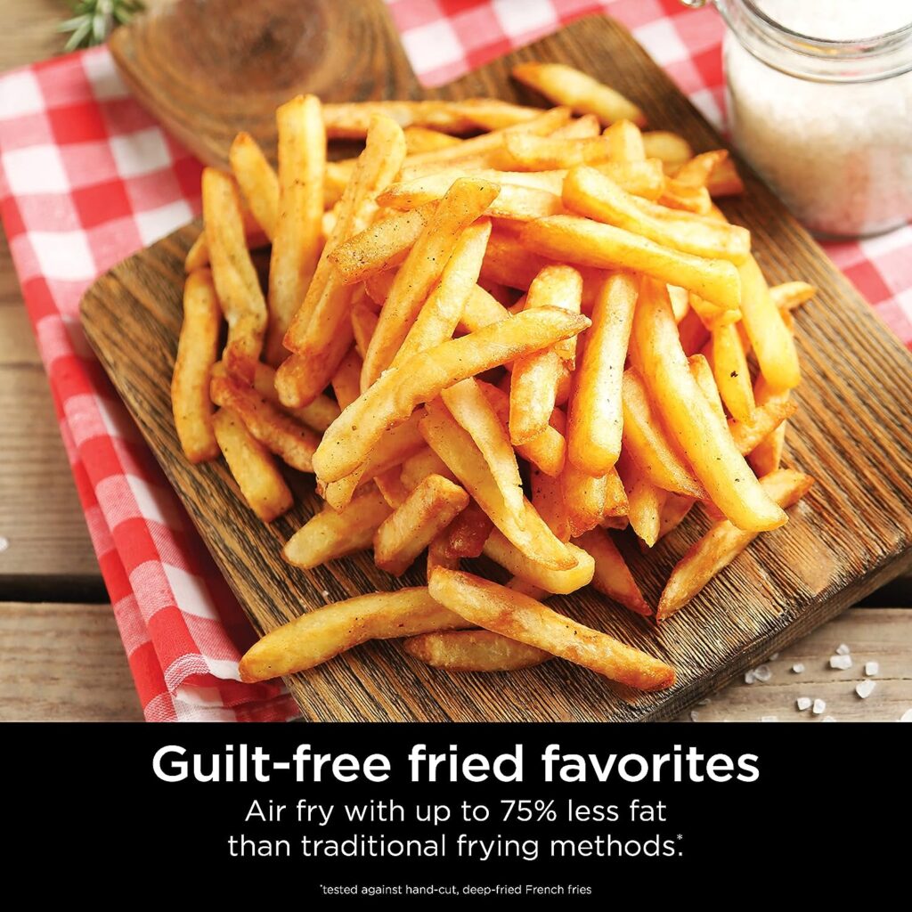 Ninja AF080 Mini Air Fryer, 2 Quarts Capacity, Compact, Nonstick, with Quick Set Timer, Grey