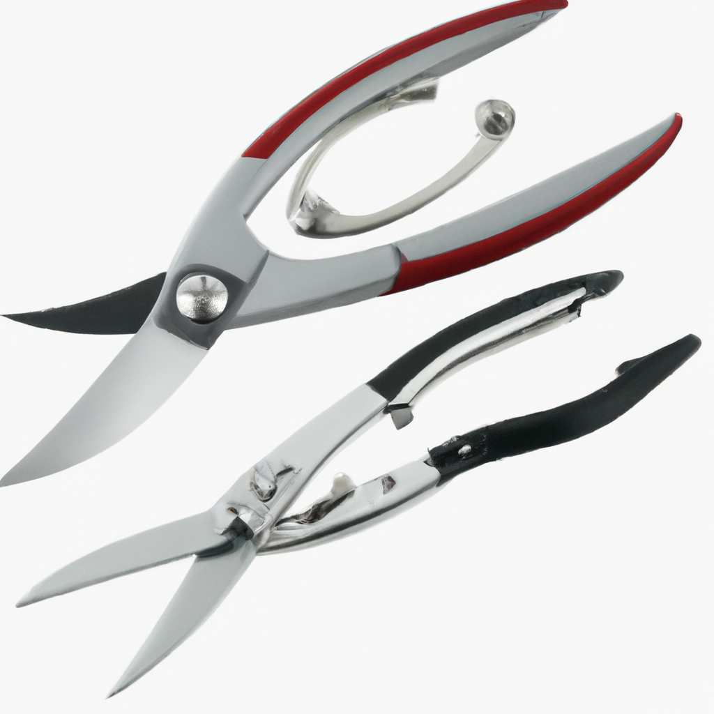 Kitchen Shears by Gidli - Lifetime Replacement Warranty- Includes Seafood Scissors As a Bonus - Heavy Duty Stainless Steel All Purpose Ultra Sharp Utility Scissors