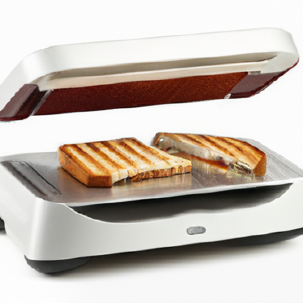OSTBA Sandwich Maker, Toaster and Electric Panini Press with Non-stick plates, LED Indicator Lights, Cool Touch Handle, Black