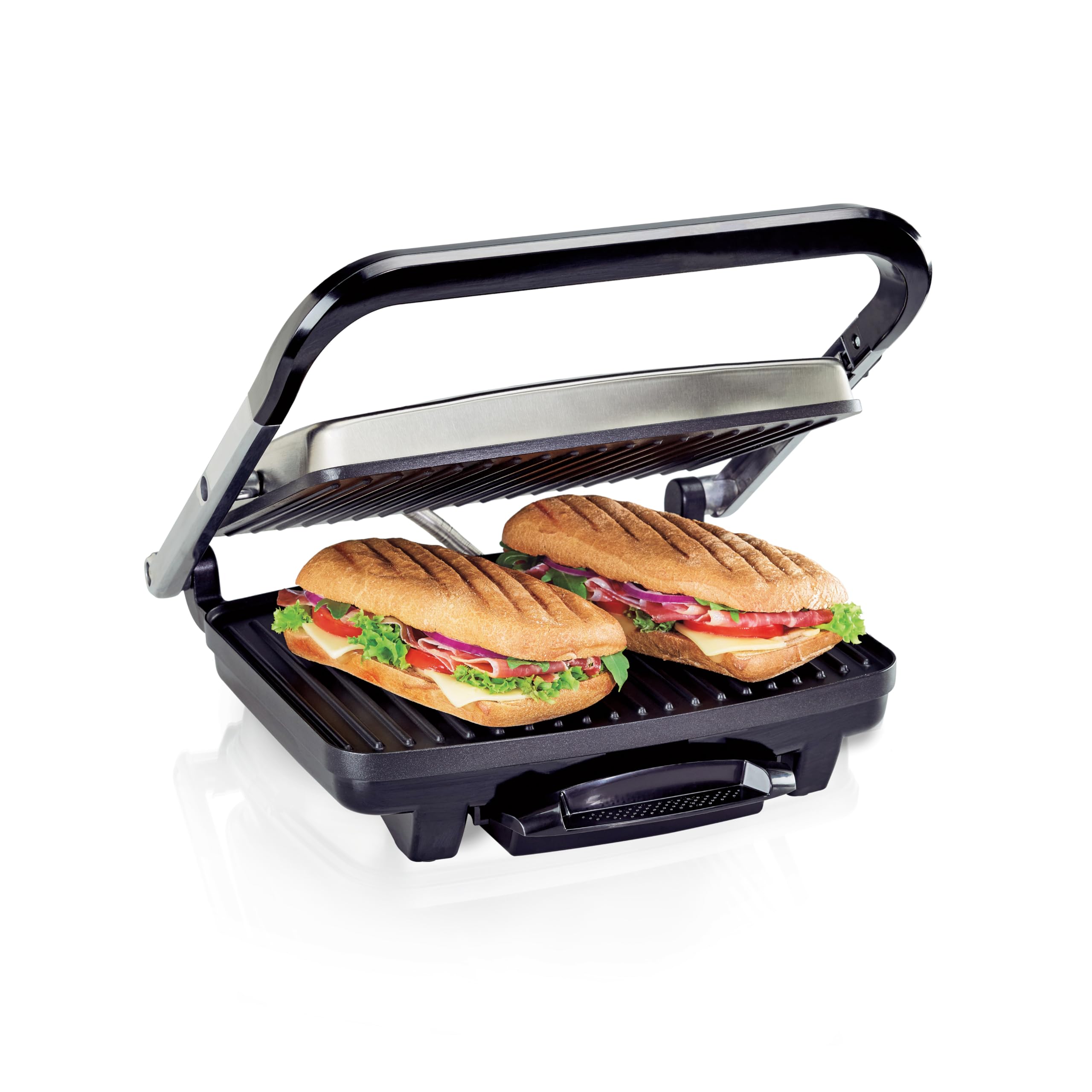 Hamilton Beach Panini Press, Sandwich Maker and Electric Indoor Grill, Stainless Steel Hamilton Beach Panini Press, Sandwich Maker and Electric Indoor Grill, Stainless Steel