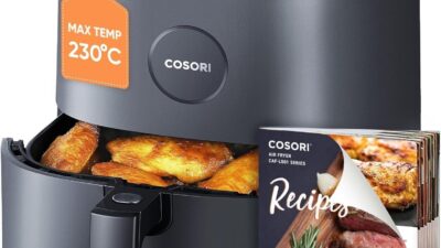 COSORI Air Fryer 4.7L 9-in-1 compact air fryer with digital display