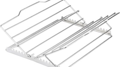 GoodCook adjustable chrome V-shaped roasting rack