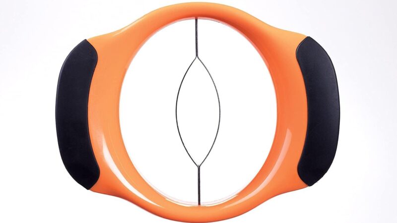 OXO Good Grips Mango Splitter with orange handles and a stainless steel blade