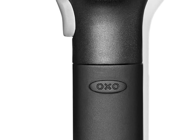 OXO Good Grips Smooth Edge can opener in black with oversized turning knob