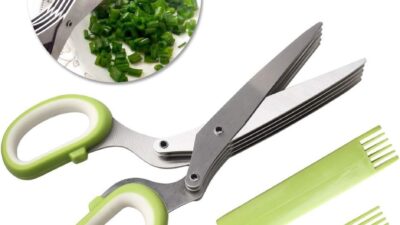 5-Blade Herb Scissors with Cover