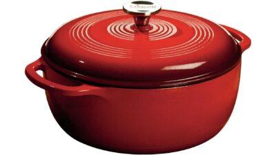 Red Lodge Essential enamelled cast iron Dutch oven, 6 quart, with lid and loop handles