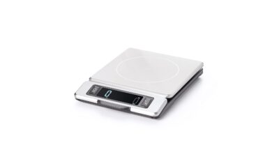 OXO Good Grips stainless steel digital kitchen scale with pull-out display